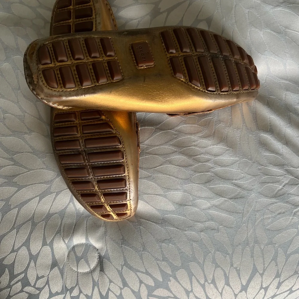 Gucci loafers size 8 - metallic bronze - Picture 3 of 4